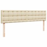 VidaXL Cadre de lit ottoman avec matelas crème 160x200 cm tissu