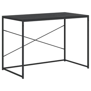 vidaXL Bureau d'ordinateur Noir 110x60x70 cm Bois d'ingénierie