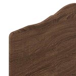 vidaXL Tête de lit avec tête de lit Chêne brun 75 cm Bois d'ingénierie