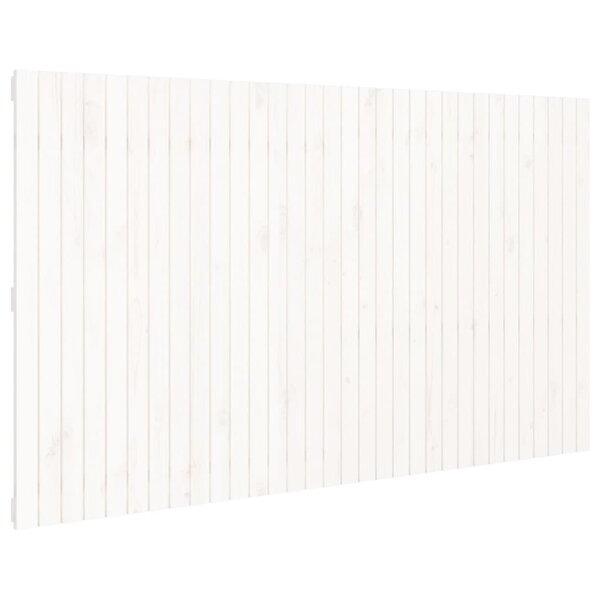 vidaXL Tête de lit murale Blanc 204x3x110 cm Bois massif de pin