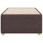 vidaXL Cadre de lit sans matelas marron foncé 100x200 cm tissu