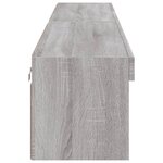 vidaXL Meubles TV avec lumières LED 2 Pièces sonoma gris 100x30x30 cm