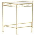 vidaXL Table d'appoint Style vintage Métal 87 x 34 x 73 cm Doré