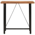 vidaXL Table de bar 110x55x107 cm bois massif d'acacia et fer