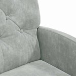 vidaXL Chaises de salle à manger 2 Pièces Gris clair 58 x 67 x 97 cm