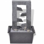 vidaXL Fontaine d'intérieur avec lumière LED Poly-résine