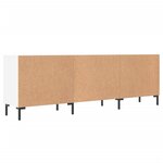 vidaXL Meuble TV blanc 150x30x50 cm bois d'ingénierie