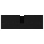 vidaXL Cabinet de salle de bain avec porte Chêne noir 90 x 30 x 60 cm