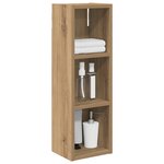 vidaXL Armoire murale de salle de bain Chêne artisan 20 x 16 x 62 5 cm