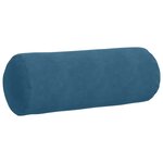 vidaXL Coussins d'accent 2 Pièces Bleu Ø 25 x 70 cm