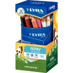 Pot de 36 crayons de couleur triangulaires gros modules LYRA Ferby