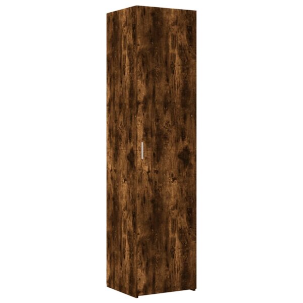 vidaXL Buffet haut chêne fumé 45x42 5x185 cm bois d'ingénierie
