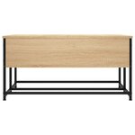 vidaXL Table basse chêne sonoma 80x80x40 cm bois d'ingénierie