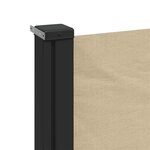 vidaXL Auvent latéral rétractable beige 220x300 cm