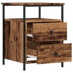 vidaXL Table de chevet vieux bois 44x45x60 cm bois d'ingénierie