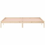 vidaXL Cadre de lit sans matelas 193x203 cm bois massif de pin