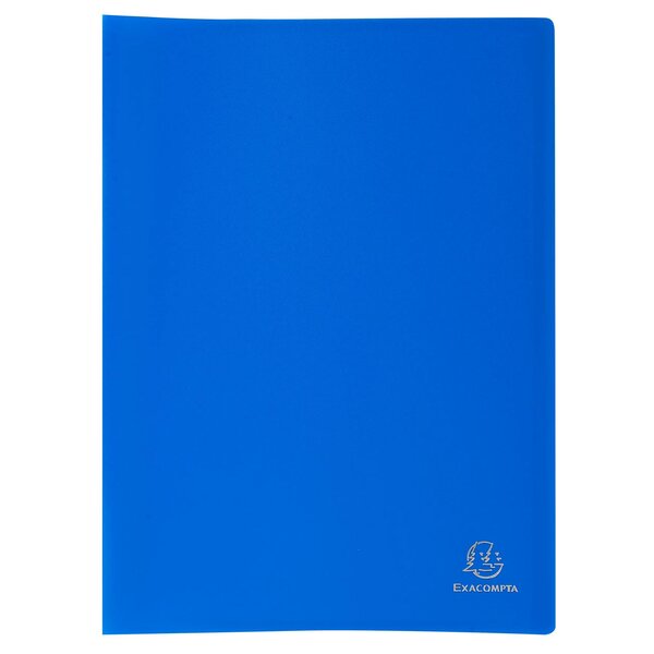Protège-documents En Polypropylène Souple Opak 80 Vues - A4 - Bleu Clair - X 12 - Exacompta