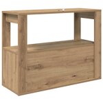 vidaXL Buffet chêne artisanal 80 x 30 x 60 cm Bois d'ingénierie