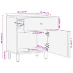 vidaXL Table de chevet 50x33x60 cm bois d'acacia solide