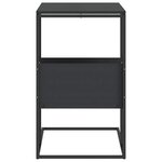 vidaXL Table d'appoint Noir 55x36x59 5 cm Bois d'ingénierie