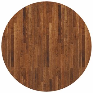 vidaXL Plateau de table Marron Clair Ø 80 x 4 cm Bois de chêne massif