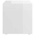 vidaXL Meubles TV 2 Pièces Blanc brillant 37x35x37 cm Aggloméré