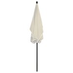 vidaXL Parasol de jardin avec mât 210x140 cm Sable
