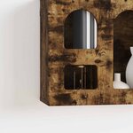 vidaXL Armoire suspendue Chêne fumé 60 x 20 x 40 cm Bois d'ingénierie