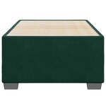 vidaXL Cadre de lit sans matelas vert foncé 80x200 cm velours