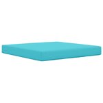 vidaXL Coussin de canapé d'extérieur Polyester Turquoise 80 x 80 cm