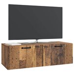 vidaXL Meuble TV mural Bois ancien 98 x 41 x 30 cm Bois d'ingénierie