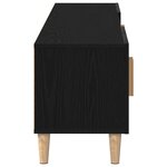 Meuble TV vidaXL Noir Chêne 180x31 5x40 cm Bois d'ingénierie