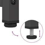 vidaXL Buffet haut noir 36x39x123 cm acier laminé à froid