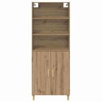 vidaXL Haut Armoire Chêne artisanal 69 5 x 32 5 x 180 cm
