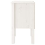 vidaXL Table de chevet Blanc 40x35x61 5 cm Bois de pin massif