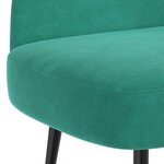 vidaXL Banc rembourré avec dossier Turquoise 110 x 60 x 76 cm Velours
