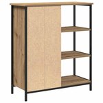 vidaXL Buffet chêne artisanal 70 x 30 x 80 cm Bois d'ingénierie