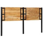 vidaXL Tête de lit 180 cm bois massif d'acacia et fer
