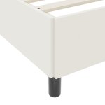 vidaXL Cadre de lit Crème 140x190 cm en tissu corduroy