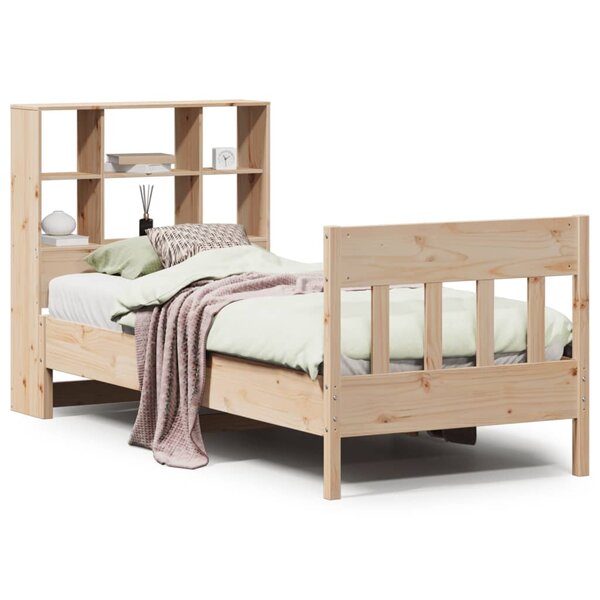 vidaXL Cadre de lit sans matelas 90x200 cm bois de pin massif