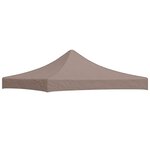 vidaXL Toit de tente de réception 3x3 m Taupe 270 g/m²