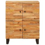vidaXL Meuble d'appoint Marron 60 x 33 x 75 cm Bois de mangue massif