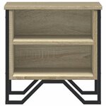 vidaXL Tables de chevet 2Pièces chêne sonoma 40x30x40cm bois d'ingénierie