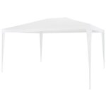vidaXL Tente de réception 3x4 m Blanc