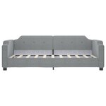 vidaXL Lit de repos gris clair 100x200 cm tissu
