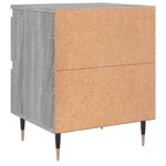 vidaXL Tables de chevet 2 Pièces sonoma gris 40x35x50 cm bois ingénierie