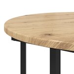 Table d'appoint vidaXL 2 Pièces en chêne  bois d'ingénierie et métal