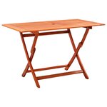 Vidaxl mobilier à dîner d'extérieur pliable 7 pièces bois d'eucalyptus