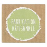 Étiquette cadeau adhésive "Nature" Fabrication artisanale 40x35 mm (paquet de 500)