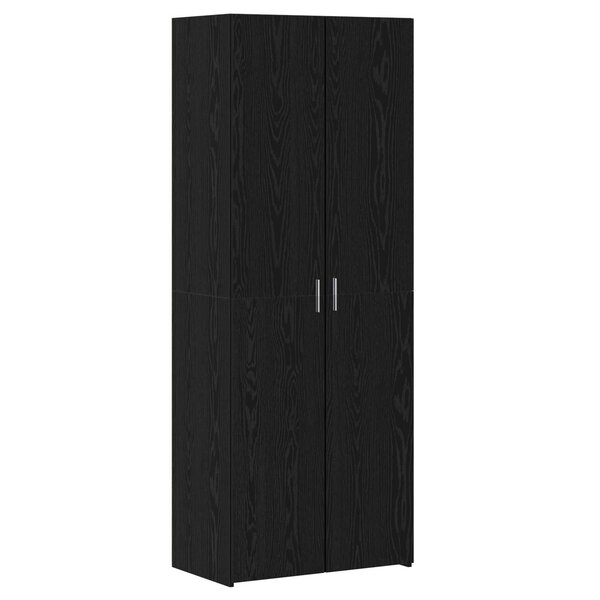 vidaXL Haut Armoire 2 Pièces Chêne noir 70 x 42 5 x 185 cm